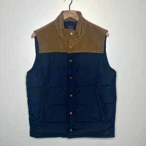 J. Crew authentic outerwear two tone vest Small
